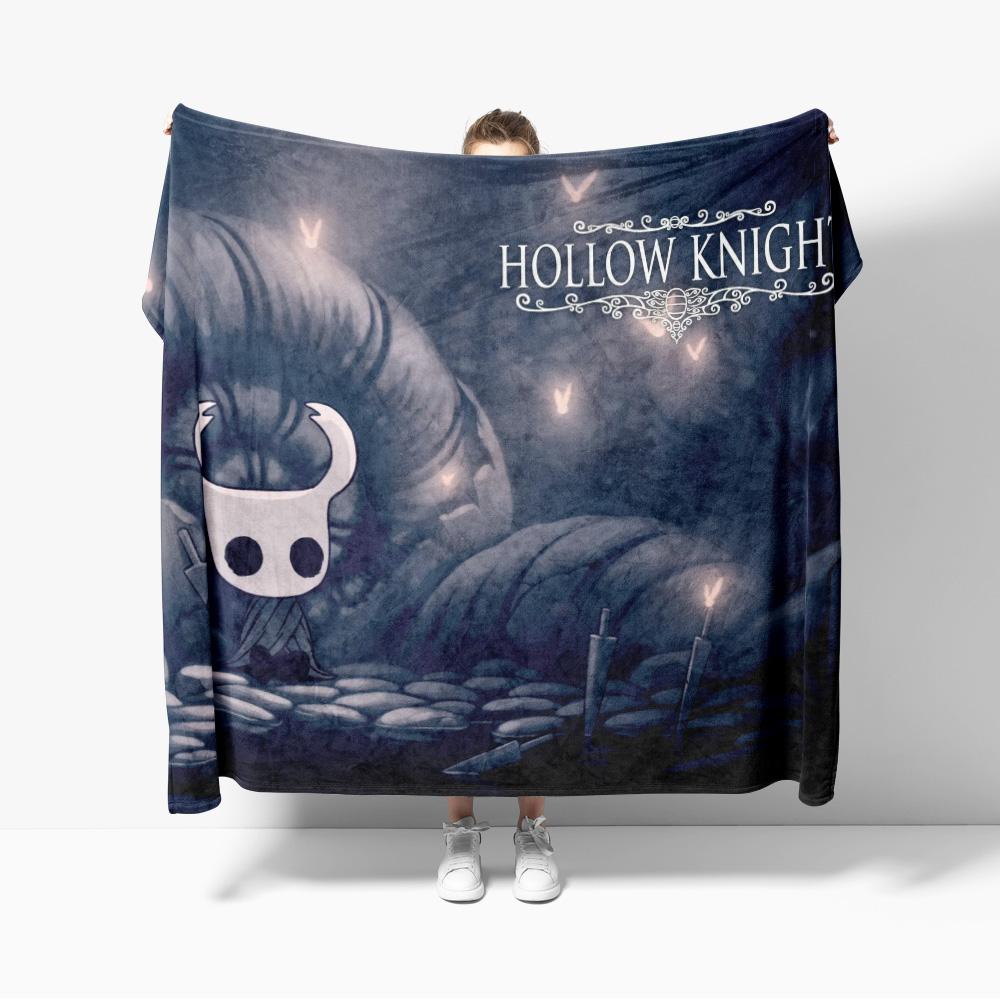 Hollow Knight Map Throw Blanket Gaming Map Blankets Soft Warm Flannel Blanket Bedding for Bed Living Room Home Sofa