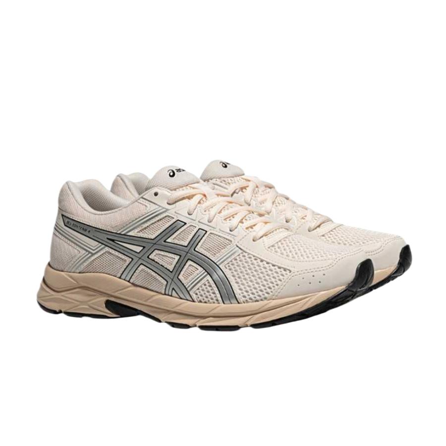 ASICS Gel Contend 4 Cushioning, Wear Resistant Low top Running Shoes Men's Beige Sneakers T8D4Q-120