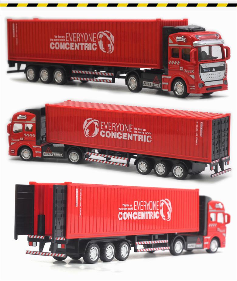 1/48 Big Size Container Truck Removable Windup Toy Children Gift