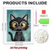 DIY Black Cat Pearl Art Painting for Home Wall Decor Pearl Gem Paintings Picture Arts Craft  for Adults/Beginners Gift Idea Home Decor Without Frame