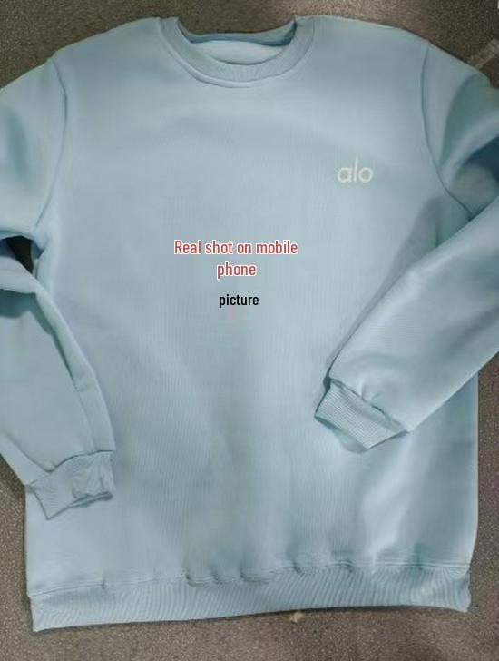 Men's Fashion Trend Casual Long Sleeve Round Neck Pullover Hoodie with Velvet Print for Winter