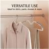 Rotatable Short-Neck Anti-Slip No-Trace Clothes Hangers, 10pcs Anti-Shoulder Mark for Home Closet & Laundry Storage Organizer