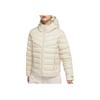 Nike Solid Color Windproof Warm Sports Hooded Down Jacket Women Jackets Off-White DR1585-206