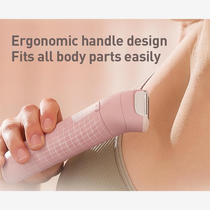 Philips Afeitadora Eléctrica Húmeda y Seca Rosa(USB-A)Depilador Suave