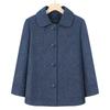 Autumn Woolen Coat Women's Woolen Top Lapel Old Lady Clothes