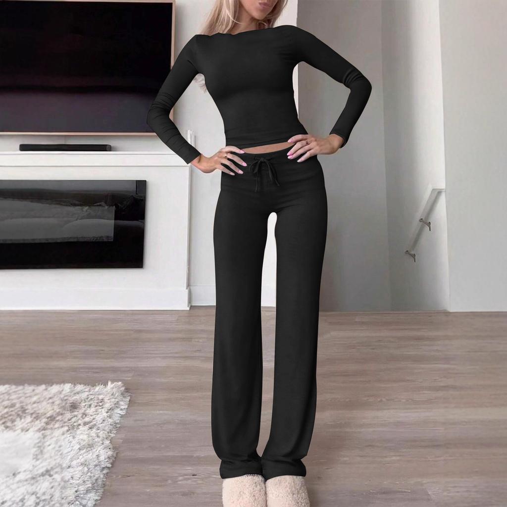 Y2K Sport Style Long Sleeve Long Pants Set Autumn Women Fashion Casual Set For Women