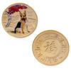 24TE Gold Plated 2018 Dog New Year Golden Silver Puppy Coin  Commemorative Coin Souvenir