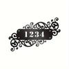 Exclusive Handmade Metal Door Sign Swirl Pattern Custom House Number Plaque Sturdy Outdoor Wall Hanging Artistic New Home Gift