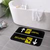 Aviation Departures Arrivals Anti-slip Doormat Floor Mat Carpet Rug for Kitchen Entrance Home Balcony Footpad Mats