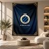 Arazzo Decorativo, Arte da Parete Stampata Club Brugge FC, Appeso a Parete Leggero per Sfondo Camera da Letto