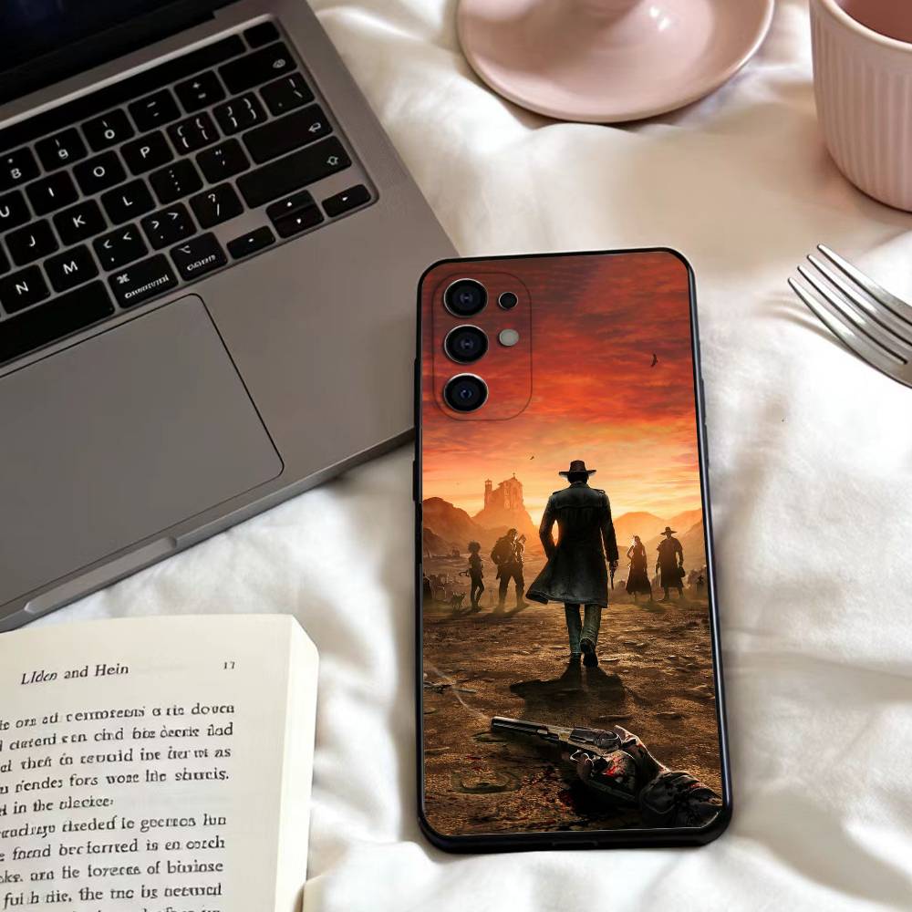 R-אדום D-Redemption Dead RDR 2 כיסוי טלפון לסמסונג S 25,24,23,22,30,21,10,9,אולטרה,פלוס,לייט,FE,4,5 G כיסוי שחור רך