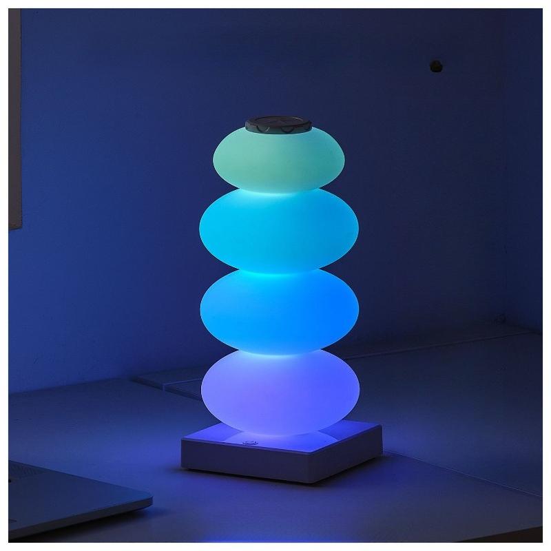 Macaron Rainbow LED Night Light Cute Candy Lamp for Kids Room Bedroom Girly Candy Style Children's Room Atmosphere Light