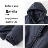 Men's Reversible Wool-Silk Filled Casual Hooded Padded Jacket