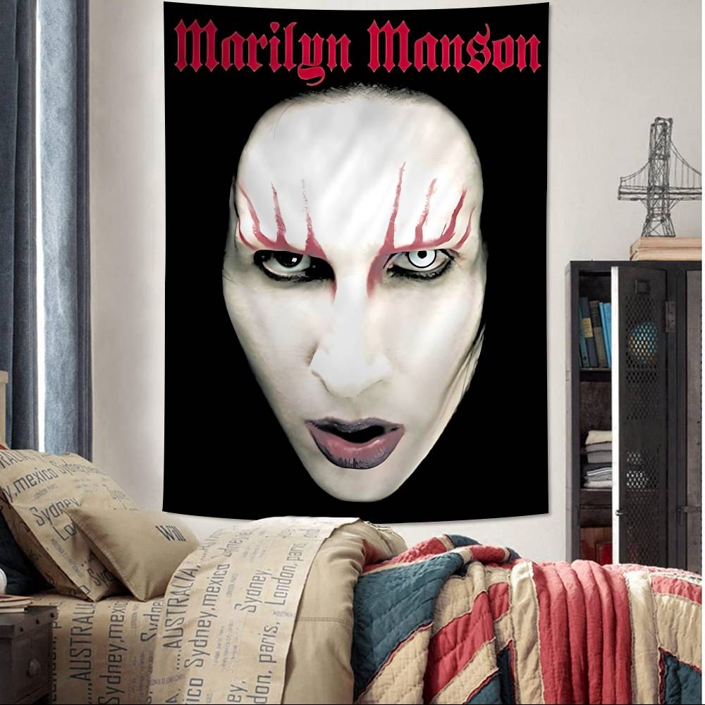 MMarilyn MManson Hanging Bohemian Tapestry for Living Room Home Dorm Decor Japanese Tapestry