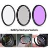 3 Pcs 67mm UV CPL FLD Camera Filters Kit for Canon  Nikon DSLR Cameras