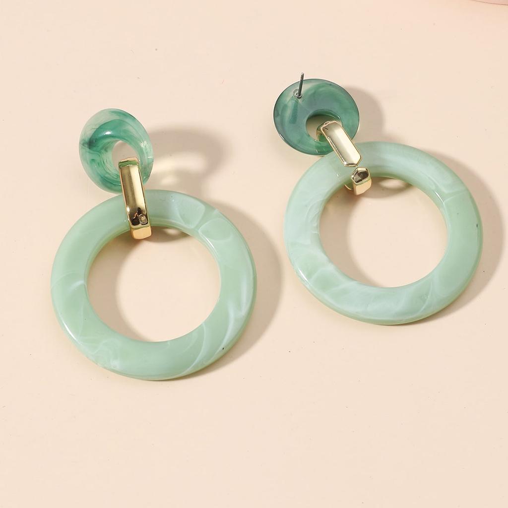 New European and American Personality Exaggerated Women's Earrings Versatile Retro High-end Temperament Circle Fashion Earrings Tide