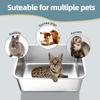  Litter Box Long Stainless Steel Pet Litter Box  Stainless Steel  Litter Box with Easy Design for S for Use