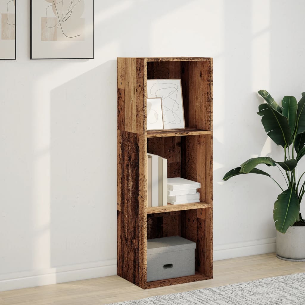 Bookshelf Reclaimed Wood Look 40x30x114 Cm Engineered Wood