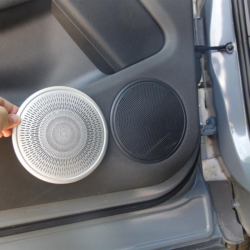 Car Styling Door Audio Speaker Net A-Pillar Horn Cover Trim For Land Rover Range Rover Evoque 2019 2020 Aluminum Alloy