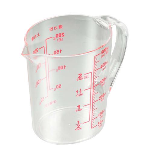 Pearl Metal Heat-Resistant Measuring Cup, 500ml, Simple Basic, Made in Japan, C-8939