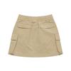 New MLB New York Yankees Basic Collection SS25 Cargo Short Skirts Women's Beige 3FSKB0153-50SAS