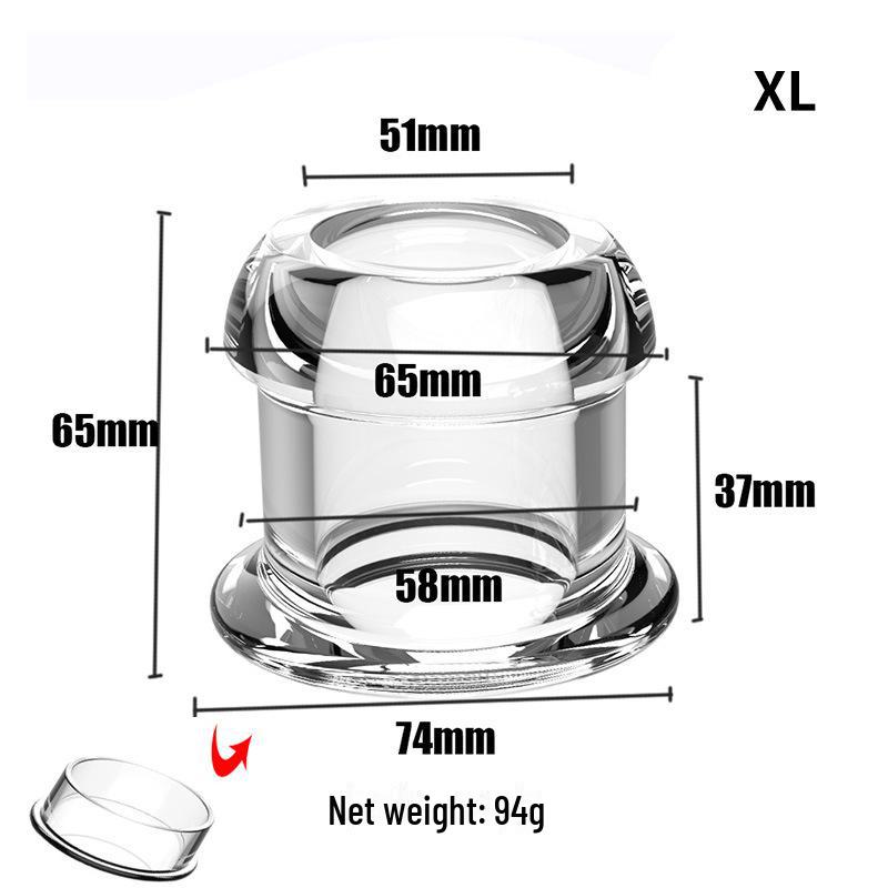 Clear Hollow Anal Dilator for Men and Women - Anus Enema Flushing Toy