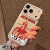 Singer J-Justin B-Bieber Phone Case For iPhone 17 16 15 14 13 12 11 Pro Max Air Matte Laser Aurora Shockproof Funda