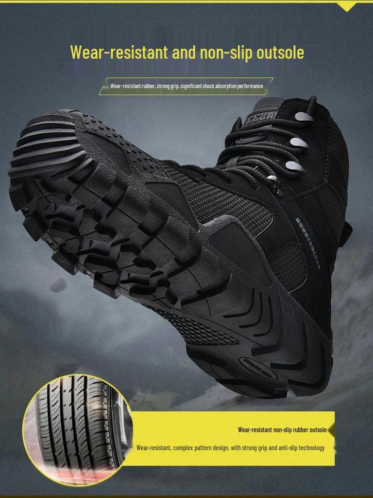 Plus Size Camouflage Military Boots: Wear-Resistant, Perfect for Hiking and Climbing