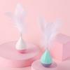 Roly-poly Cat Toy Soft Feather Bird Design Automatic Rebound Interactive Pet Toy Boredom Relief Cat Exercise Toy
