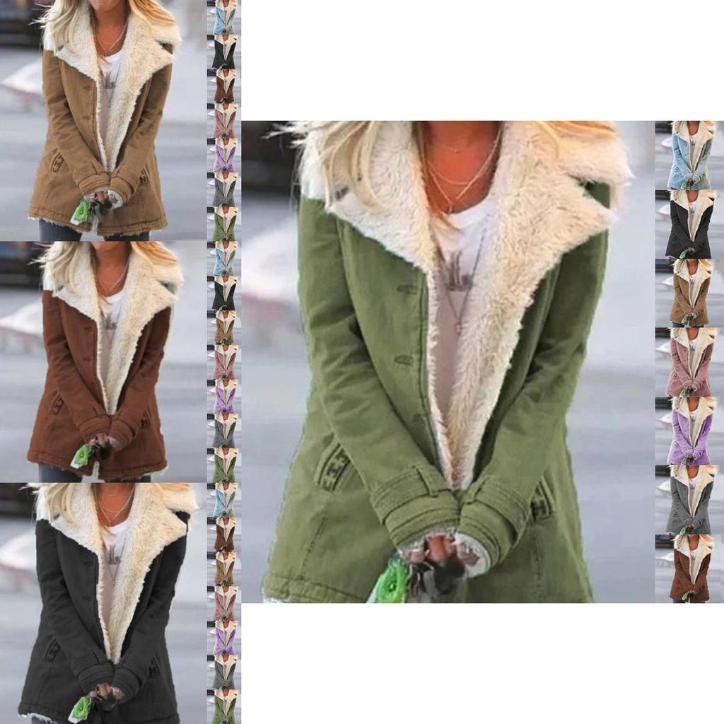 Plush Womens Warm Jacket Coats Ladies Outwear Casual Winter Overcoat Parka Jacket