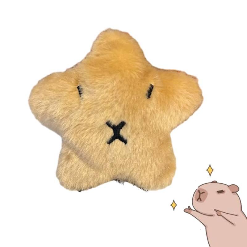 Cute Capybara Plush Keychain Toy Wholesale 10cm Height Short Plush Sound Making