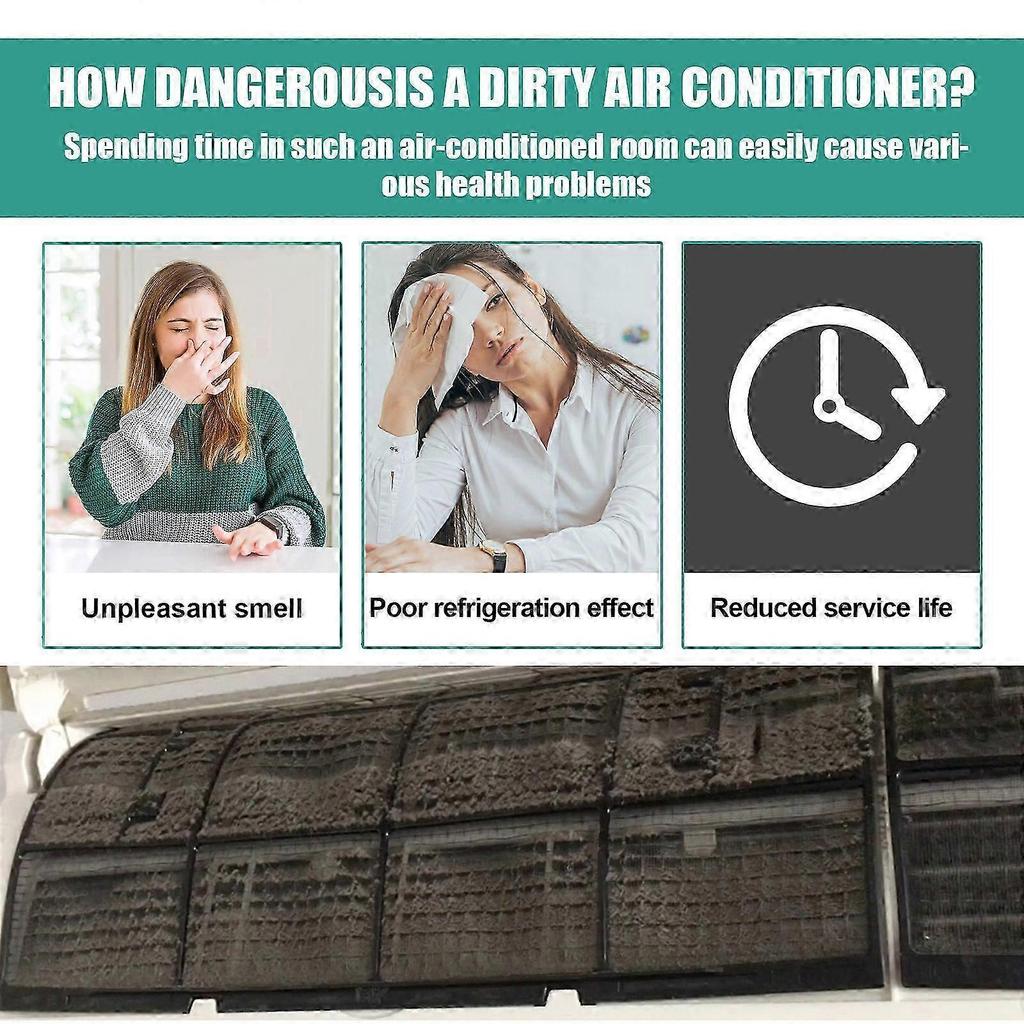 Air Conditioner Decontamination Foam Cleaner, Air Conditioner Disinfectant Foam Spray, Highly Effective Air Conditioning Cleaning Agent, Reliable AC
