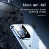 Przezroczyste Metalowe Magnetyczne Dwustronne Szklane Etui z Naciskiem 360° Pełna Ochrona dla iPhone 16e 16 Pro Max 14 13 12 15 Pro Max