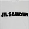 Jill Sander J03gc0137 J45148 102 Logo Women S Short Sleeve Tee
