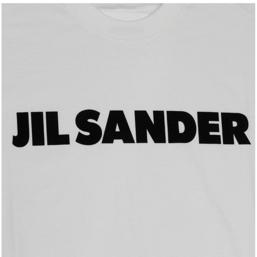 Jill Sander J03gc0137 J45148 102 Logo Women S Short Sleeve Tee