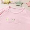 Cream de Coco with Embroidered and Chick Designs for Newborns and Made in for All Two-Way All-in-One Bear, Rabbit, Elephant, [Crotch Snaps/2-Way]