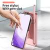 S S Pen Design Stojánek Pouzdro na telefon Pro Samsung Galaxy S23 Ultra S23 Plus S23ultra S 23 5g Ochrana objektivu Zadní kryt