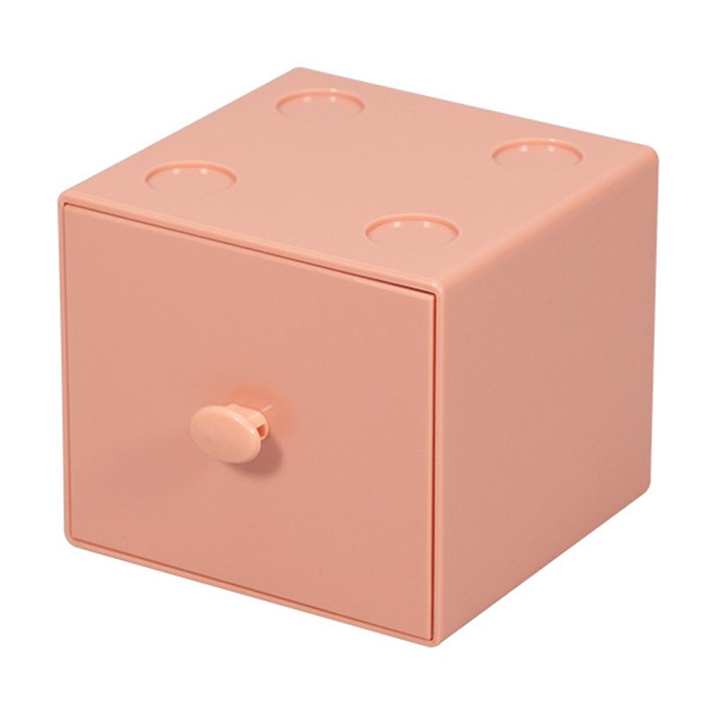Desktop Storage Box PS    able Desk   Building Block with Drawer for Home Dorm School   Supply Accessory