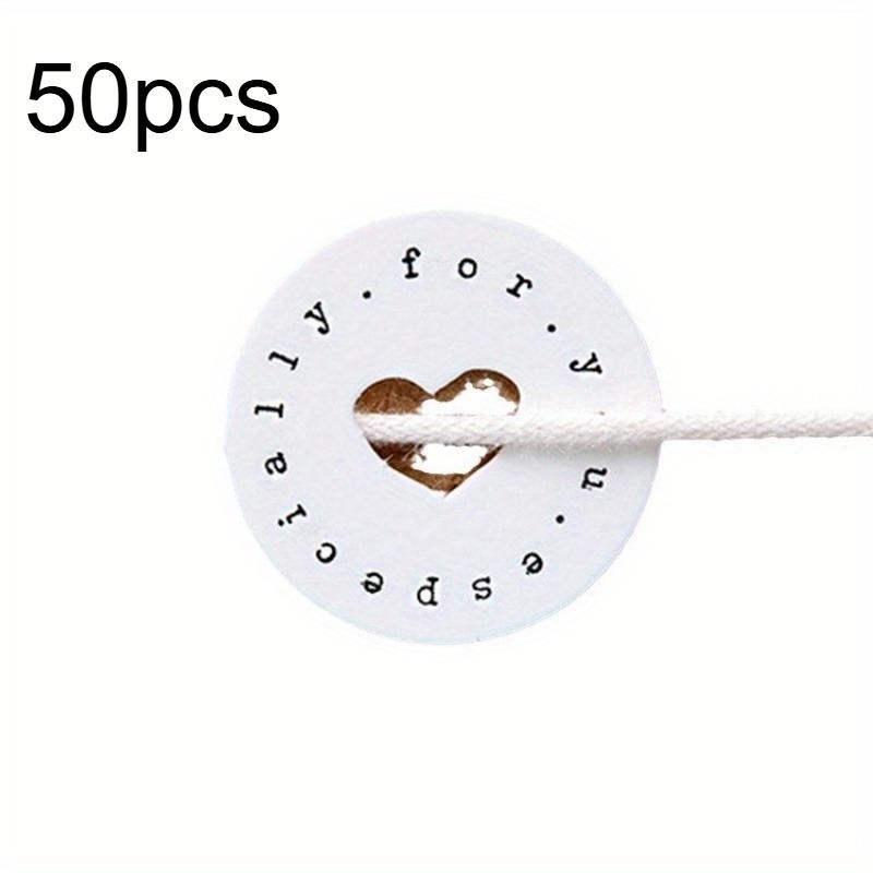 

50pcs Mini ESPECIALLY FOR YOU Heart-shaped Tags, Gift Decoration Label, Mini Stuff, Cute Aesthetic Stuff, Hanging Decor one size fits all
