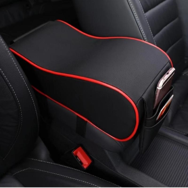 1pcs Car Central Armrest Pad Soft Cushion Car Armrest Box Height Increasing Pad Storage Bag  For Auto Central Armrest
