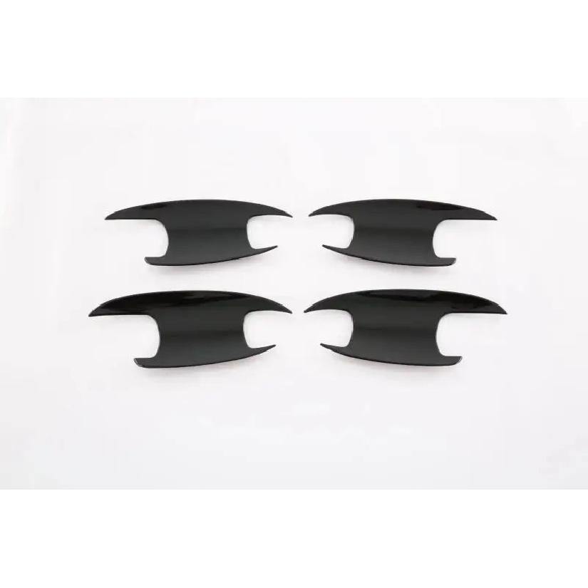 For Mercedes-Benz C-Class W206 C180 C200 C300   Carbon Fiber Style Door Handle Bowl Cover Cup Cavity Trim ert Catch