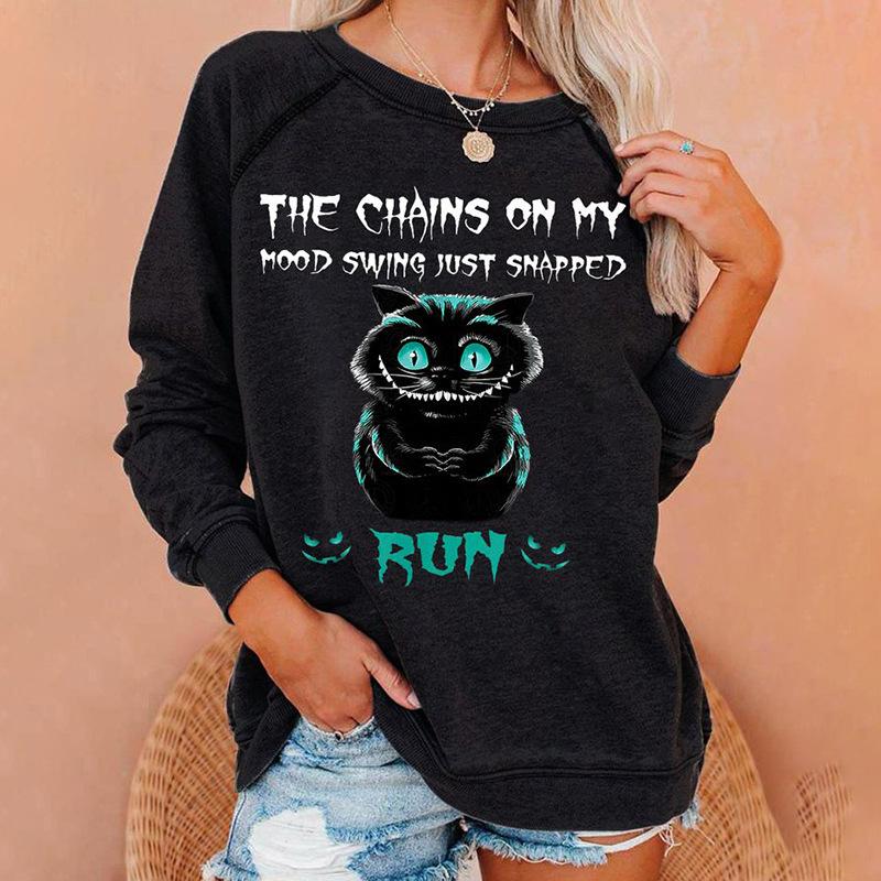 Shoulder sleeves for spring autumn comfortable and fashionable simple and loose 3D digital printed women's clothing Pullovers & Long Sleeves