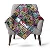 School Supplies Theme Home Customize Your Name Blankets Comfortable Soft Lightweight Allseason Multipurpose Blanket For Picnics Sofas Offices Beds