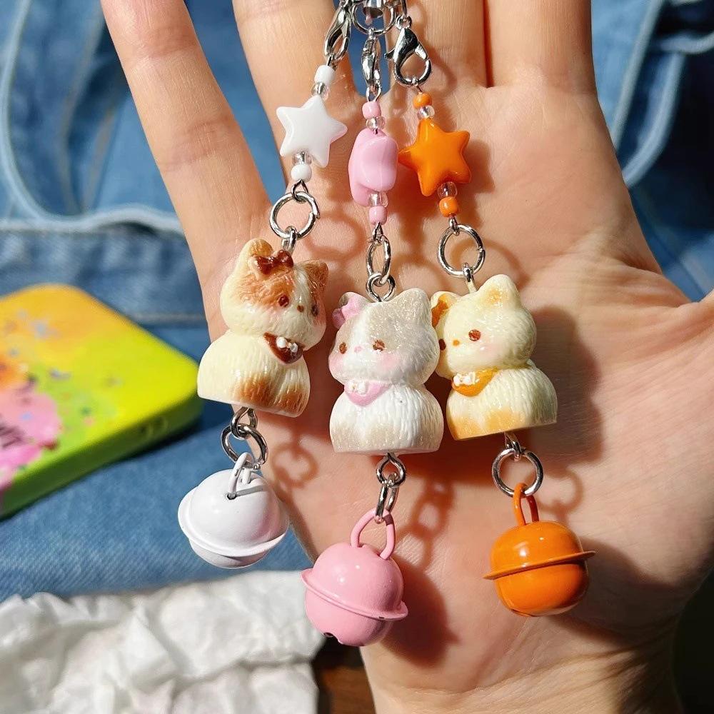 

Эксклюзив для новичков: Сиамская кошка 3D шарм с колокольчиком - Ремешок для телефона и подвеска для сумки