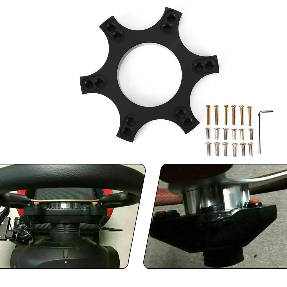 Steering Steering Adapter Replacement Steering Plate Aluminum 70mm Applicable to