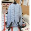 Mochila de Grande Capacidade Mochila Escolar para Campus Mochila Xadrez para o Trabalho