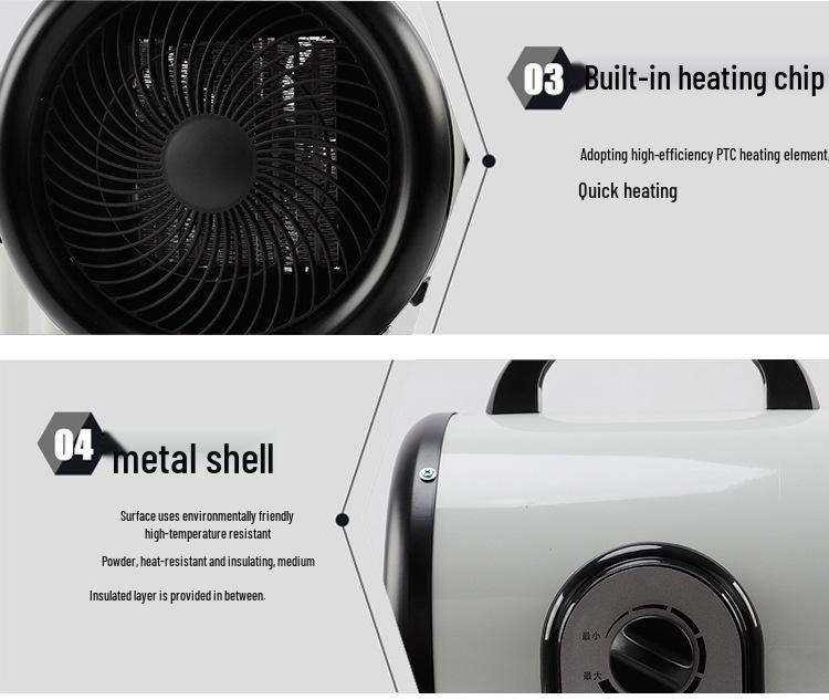 Grafen Snabbuppvärmning Energibesparande Elektrisk Luftblåsare Värmare