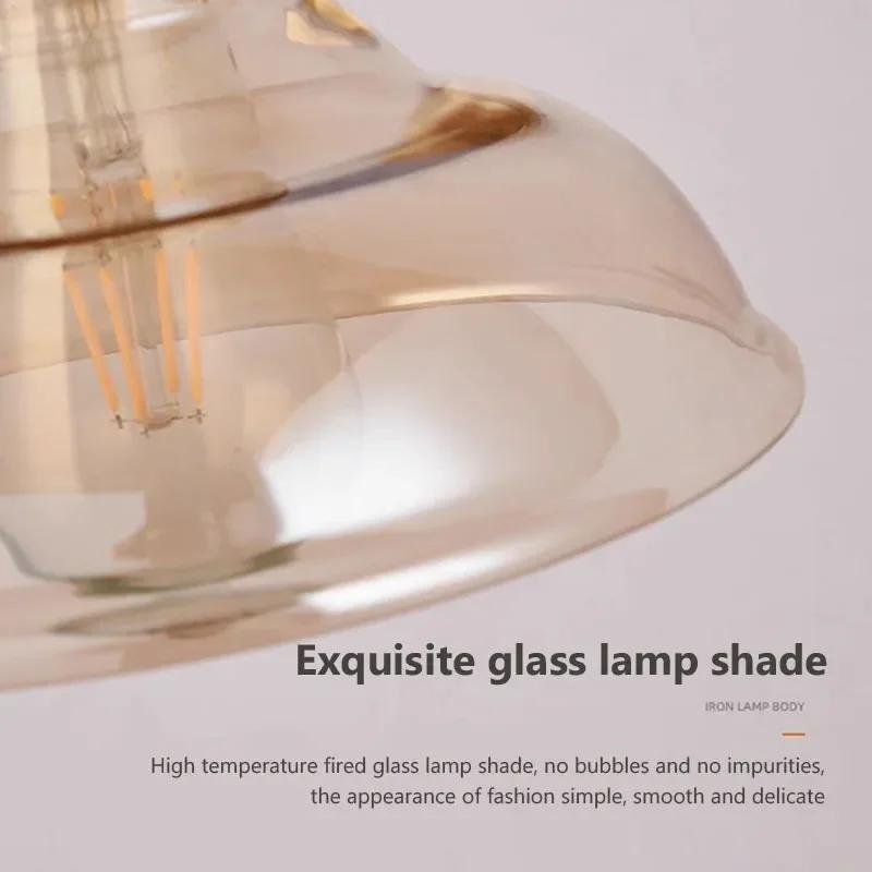 Vintage Glass Wall Sconce Cognac For Living Room Bedroom Study Hallway Stairwell Indoor Lighting Fixtures