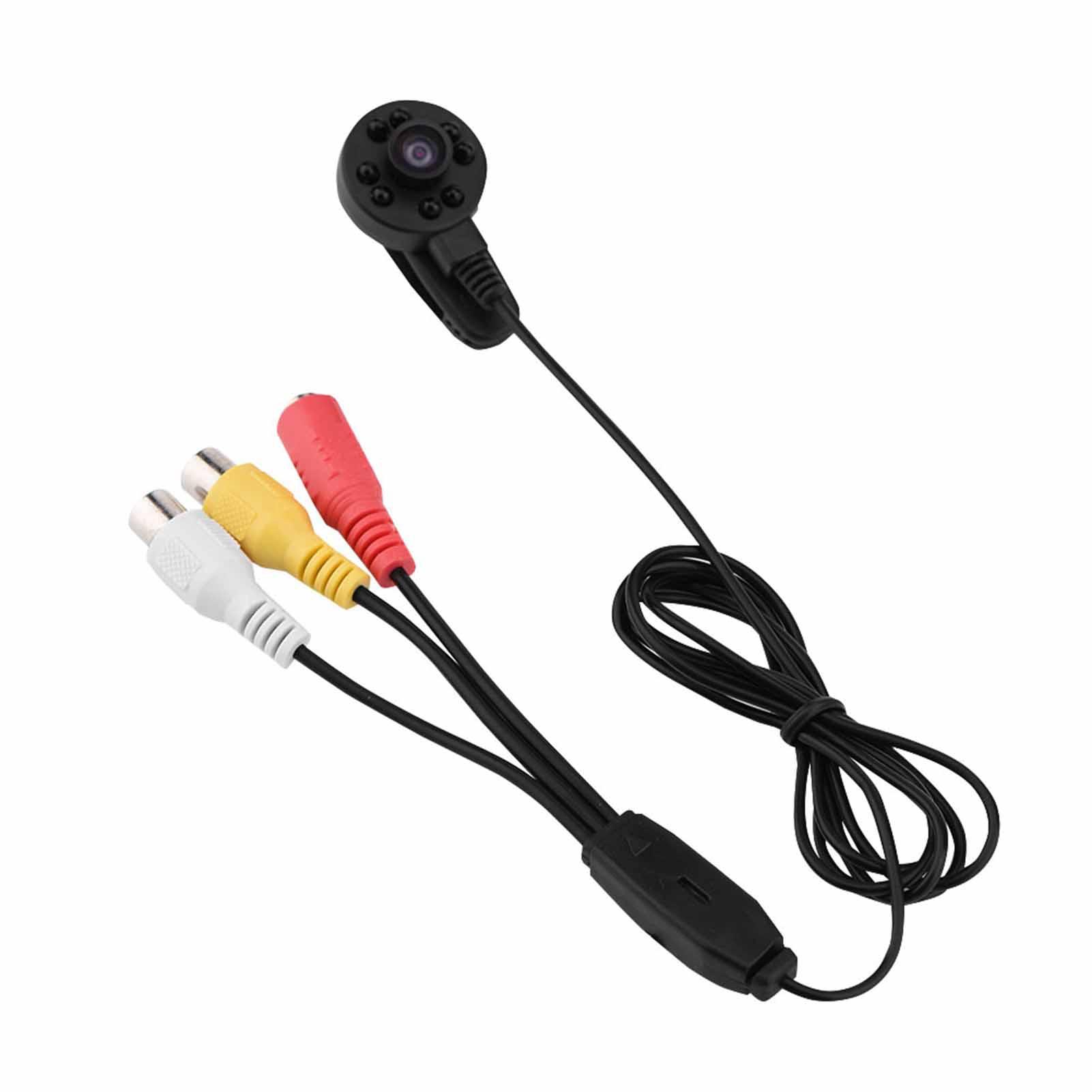 

HD 60 градусів ширококутна камера 8 LED ІЧ камера нічного бачення Аудіо та відео FPV мікрокамера PAL