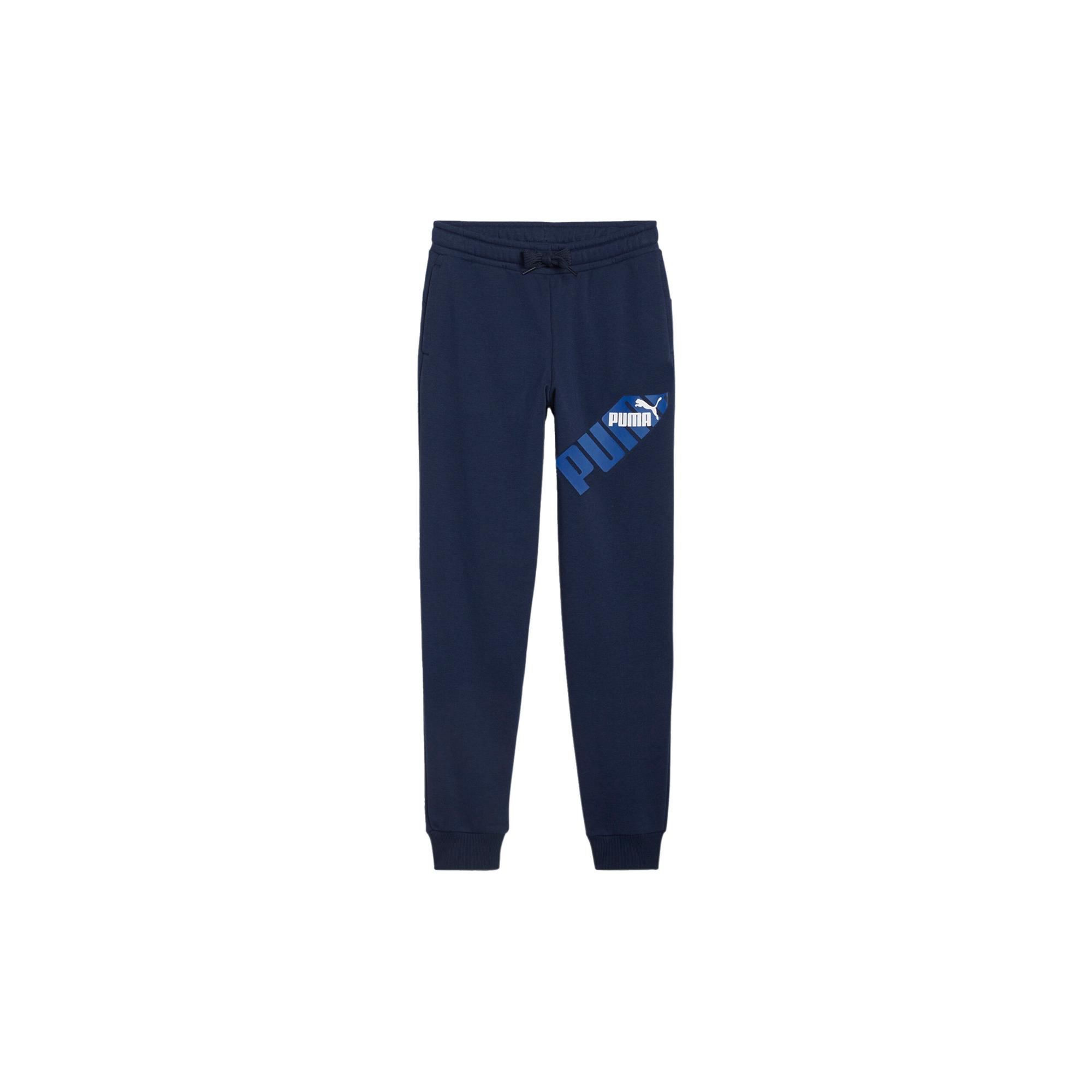 

Puma Knitted Sports Pants Soft Comfortable Versatile Kids bottoms Navy-Blue 679257-14 176